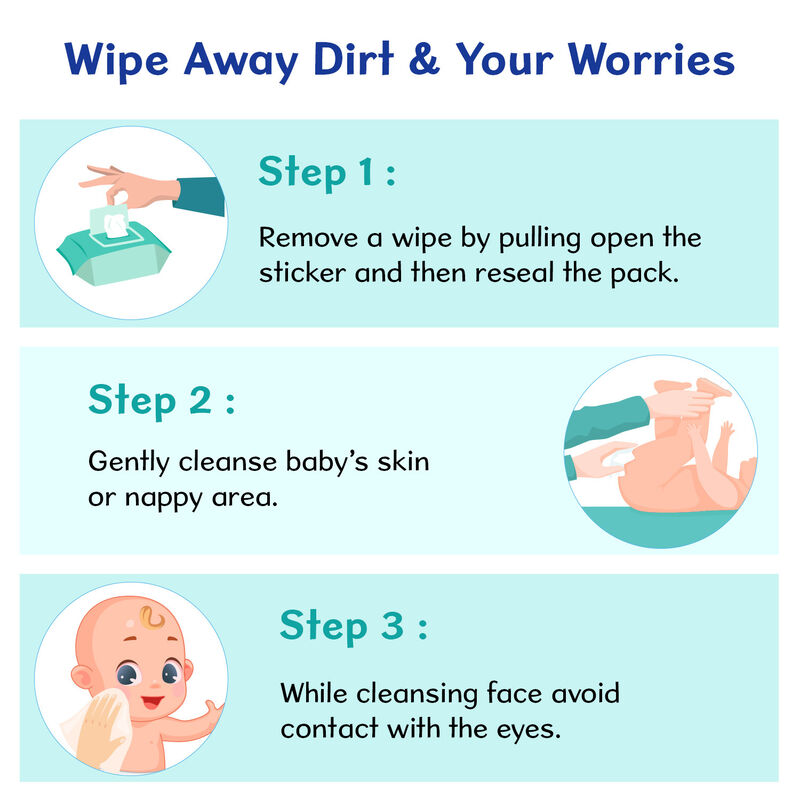 Chicco Wet Wipes Stickers Pack of 6 - 432 Pcs image number null